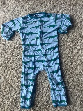 Kickee Pants Alligator Print Romper